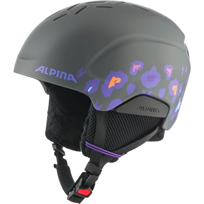 ALPINA Pizi Junior Hi-EPS - Παιδικό Κράνος Ski - Midnight Grey Leo Matt