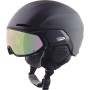 ALPINA Alto Hi-EPS + Visor QV Quattroflex/Varioflex - Κράνος με μάσκα Ski/Snowboard - Black matt/Cobalt-Green Mirror