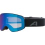 ALPINA Fernie Junior Q-Lite Mirror - Παιδική Μάσκα Ski/Snowboard - Black matt/Blue mirror