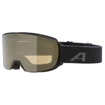 ALPINA Nakiska Q-Lite mirror - Μάσκα Ski/Snowboard - Black matt/Gold mirror