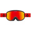 Volcom Footprints + (Eξτρα Φακός - Rose) - Μάσκα Ski/Snowboard - Crimson Cobalt/Red Chrome