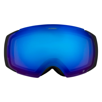 Alpina Falera Mag Q + Extra Φακός - Μάσκα ski/snowboard - Black Glacier Matt/Blue Lens