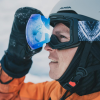 Alpina Falera Mag Q + Extra Φακός - Μάσκα ski/snowboard - Black Matt/Red Lens