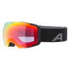 Alpina Falera Mag Q + Extra Φακός - Μάσκα ski/snowboard - Black Matt/Red Lens