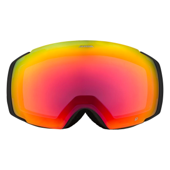 Alpina Falera Mag Q + Extra Φακός - Μάσκα ski/snowboard - Black Matt/Red Lens