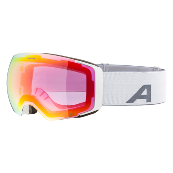 Alpina Falera Mag Q + Extra Φακός - Μάσκα ski/snowboard - White Matt/Red Lens
