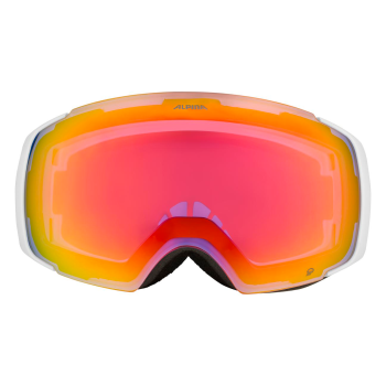 Alpina Falera Mag Q + Extra Φακός - Μάσκα ski/snowboard - White Matt/Red Lens