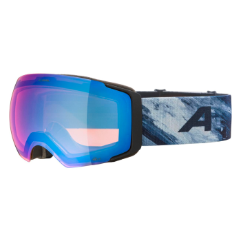 Alpina Falera Mag Q-Lite + Extra Φακός - Μάσκα ski/snowboard - Black Blue Matt/Blue Lens