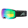 Alpina Falera Mag Q-Lite + Extra Φακός - Μάσκα ski/snowboard - Black Green Matt/Green Lens
