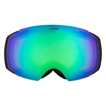 Alpina Falera Mag Q-Lite + Extra Φακός - Μάσκα ski/snowboard - Black Green Matt/Green Lens