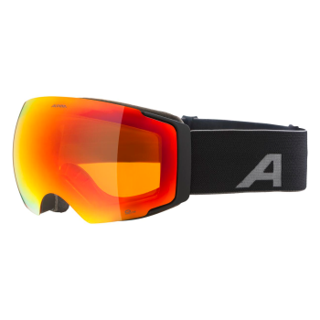 Alpina Falera Mag Q-Lite + Extra Φακός - Μάσκα ski/snowboard - Black Matt/Red Lens