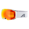 Alpina Falera Mag Q-Lite + Extra Φακός - Μάσκα ski/snowboard - White Matt/Red Lens