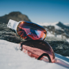Alpina Falera Mag Q-Lite + Extra Φακός - Μάσκα ski/snowboard - White Matt/Red Lens