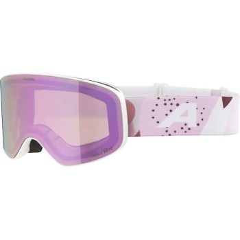 ALPINA Fernie Junior Q-Lite Mirror - Παιδική Μάσκα Ski/Snowboard - White Rose matt/Rose mirror