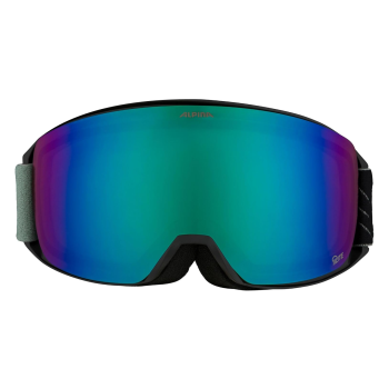 Alpina Nakiska Q-Lite - Μάσκα ski/snowboard - Black Willow Green/Green Lens