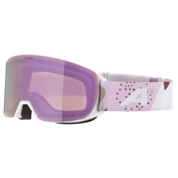 ALPINA Nakiska Q-Lite mirror - Ski/Snowboard Goggles - White Rose matt/Rose mirror