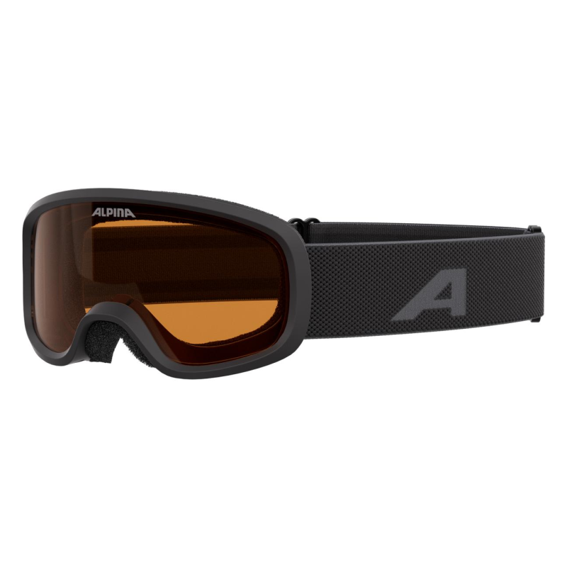ALPINA Piney 2.0 - Παιδική Μάσκα Ski/Snowboard - Black Matt/Orange Lens