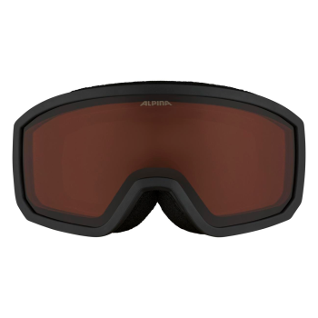 ALPINA Scarabeo Junior - Παιδική Μάσκα Ski/Snowboard - Black Matt/Orange Lens