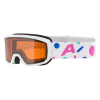 ALPINA Scarabeo Junior - Παιδική Μάσκα Ski/Snowboard - White Confetti Matt/Orange Lens