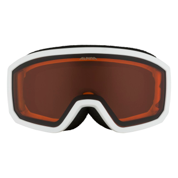 ALPINA Scarabeo Junior - Παιδική Μάσκα Ski/Snowboard - White Confetti Matt/Orange Lens