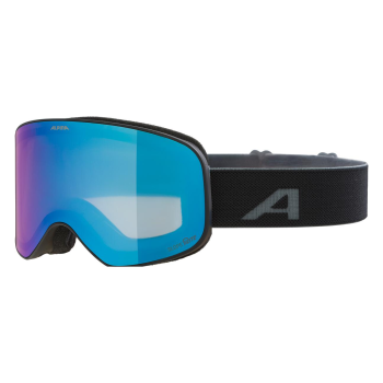 Alpina Slope Q-Lite - Μάσκα ski/snowboard - Black Matt/Blue Lens