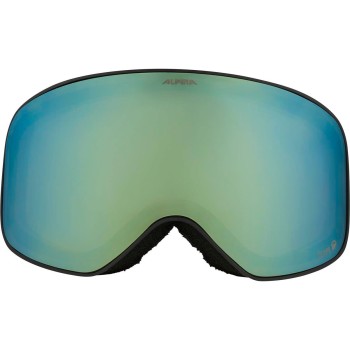 ALPINA Slope Quattroflex-Lite - Μάσκα Ski/Snowboard - Black Glacier matt/Green mirror