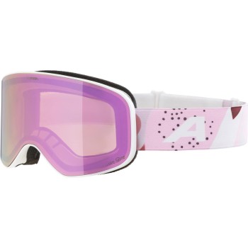 ALPINA Slope Quattroflex-Lite - Μάσκα Ski/Snowboard - White Rose matt /Rose Mirror