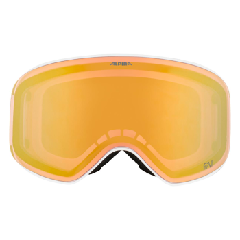 Alpina Slope QV - Μάσκα ski/snowboard - White Matt/Gold Lens