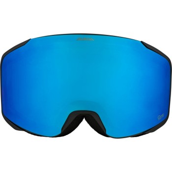 ALPINA Taos Q-Lite - Μάσκα Ski/Snowboard - Black Blue Matt/Blue mirror