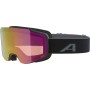 ALPINA Taos Q-Lite - Μάσκα Ski/Snowboard - Black Matt 834 /Red mirror