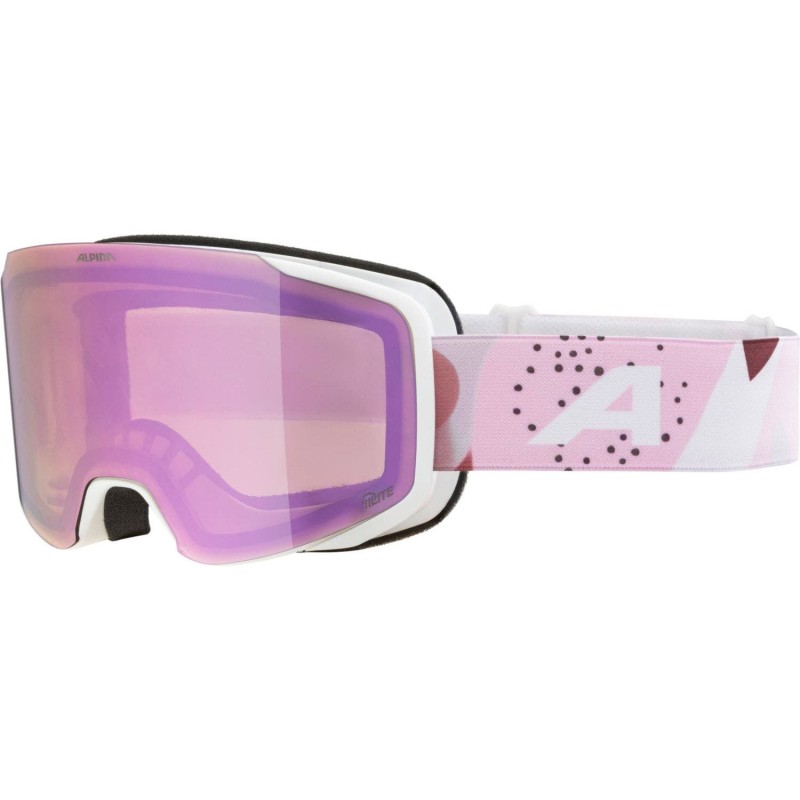 ALPINA Taos Q-Lite - Μάσκα Ski/Snowboard - White Rose Matt /Rose mirror