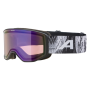Alpina Venet Q - Μάσκα ski/snowboard - Black Glacier Matt/Blue Lens