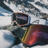 Alpina Venet Q - Μάσκα ski/snowboard - White Matt/Gold Lens
