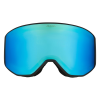 Alpina Venet Qlite - Μάσκα ski/snowboard - Black Blue Matt/Blue Lens