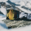 Alpina Venet Qlite - Μάσκα ski/snowboard - Black Glacier Matt/Blue Lens