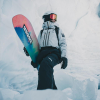 Alpina Venet Qlite - Μάσκα ski/snowboard - Black Matt/Red Lens