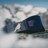 Alpina Venet Qlite - Μάσκα ski/snowboard - LitOff Black Yellow/Silver Lens