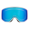 Alpina Venet Qlite - Μάσκα ski/snowboard - White Matt/Blue Lens