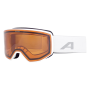 Alpina Venet - Μάσκα ski/snowboard - White Matt/Orange Lens