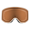 Alpina Venet - Μάσκα ski/snowboard - White Matt/Orange Lens