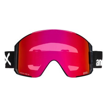 Anon Sync + Extra Φακός/MFI® Face Mask - Μάσκα Ski/Snowboard - Black/Perceive Sunny Red Lens