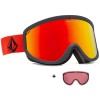 Volcom Footprints + (Eξτρα Φακός - Rose) - Μάσκα Ski/Snowboard - Crimson Cobalt/Red Chrome