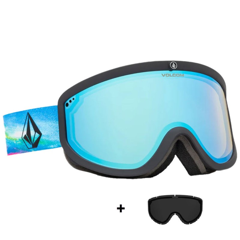 Volcom Footprints Mike Ravelson + (Eξτρα Φακός - Dark Grey) - Μάσκα Ski/Snowboard - Ice Chrome