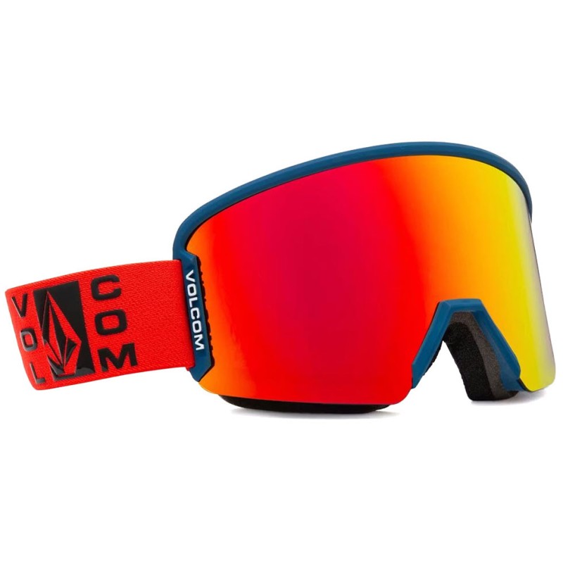 Volcom Garden 2 Goggle + (Extra φακός - BL.Rose) - Ski/Snowboard Goggles - Matt Black/Red Chrome