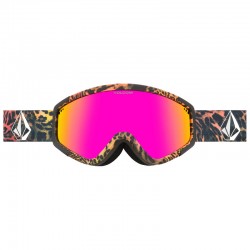 Volcom Attunga Acid Leopard  + (Εξτρά Φακός- Rose) - Μάσκα Ski/Snowboard - Acid Leopard/Pink Chrome