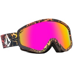 Volcom Attunga Acid Leopard  + (Εξτρά Φακός- Rose) - Μάσκα Ski/Snowboard - Acid Leopard/Pink Chrome
