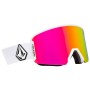 Volcom Garden 2 Goggle simple lens - Ski/Snowboard Goggles - Matte White/Pink Chrome