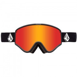 Volcom YAE Goggle + (Extra φακός - Yellow) - Ski/Snowboard Goggles - Matt Black/Red Chrome 