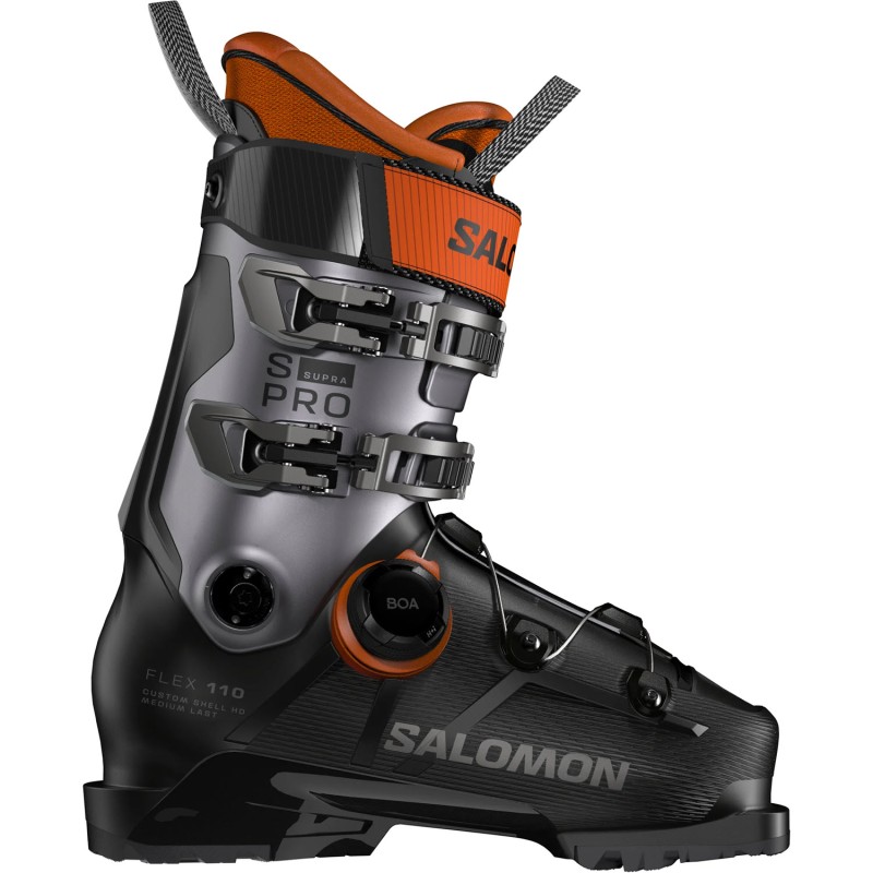 Salomon S/Pro Supra 110 BOA® - Black/Beluga Met. - Ανδρικές Μπότες Ski 2026