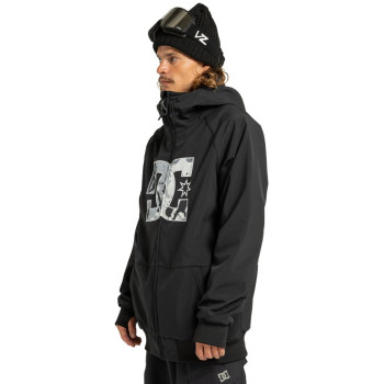 DC Spectrum SoftShell Jacket 10K- Technical Softshell Snow Jacket for Men - Black